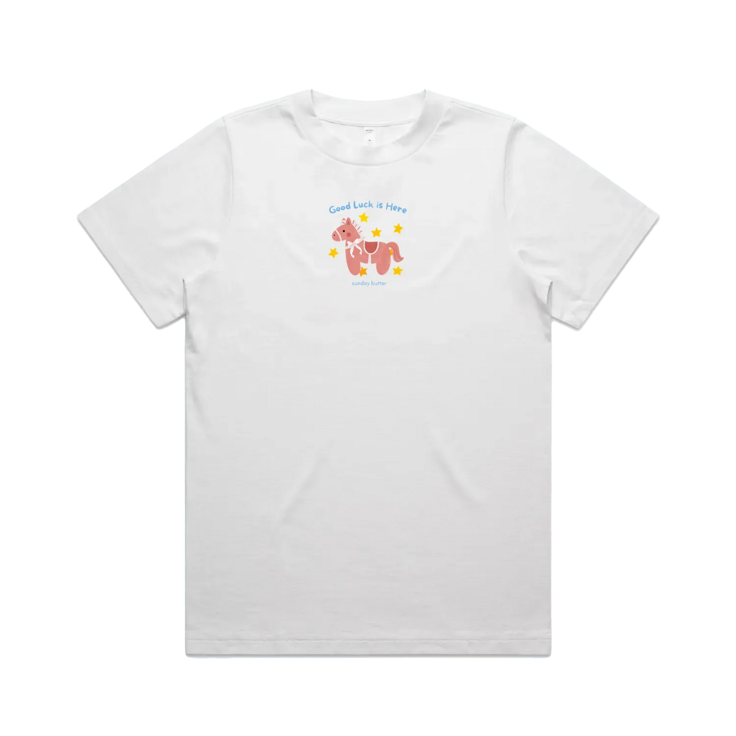 White front flat lay