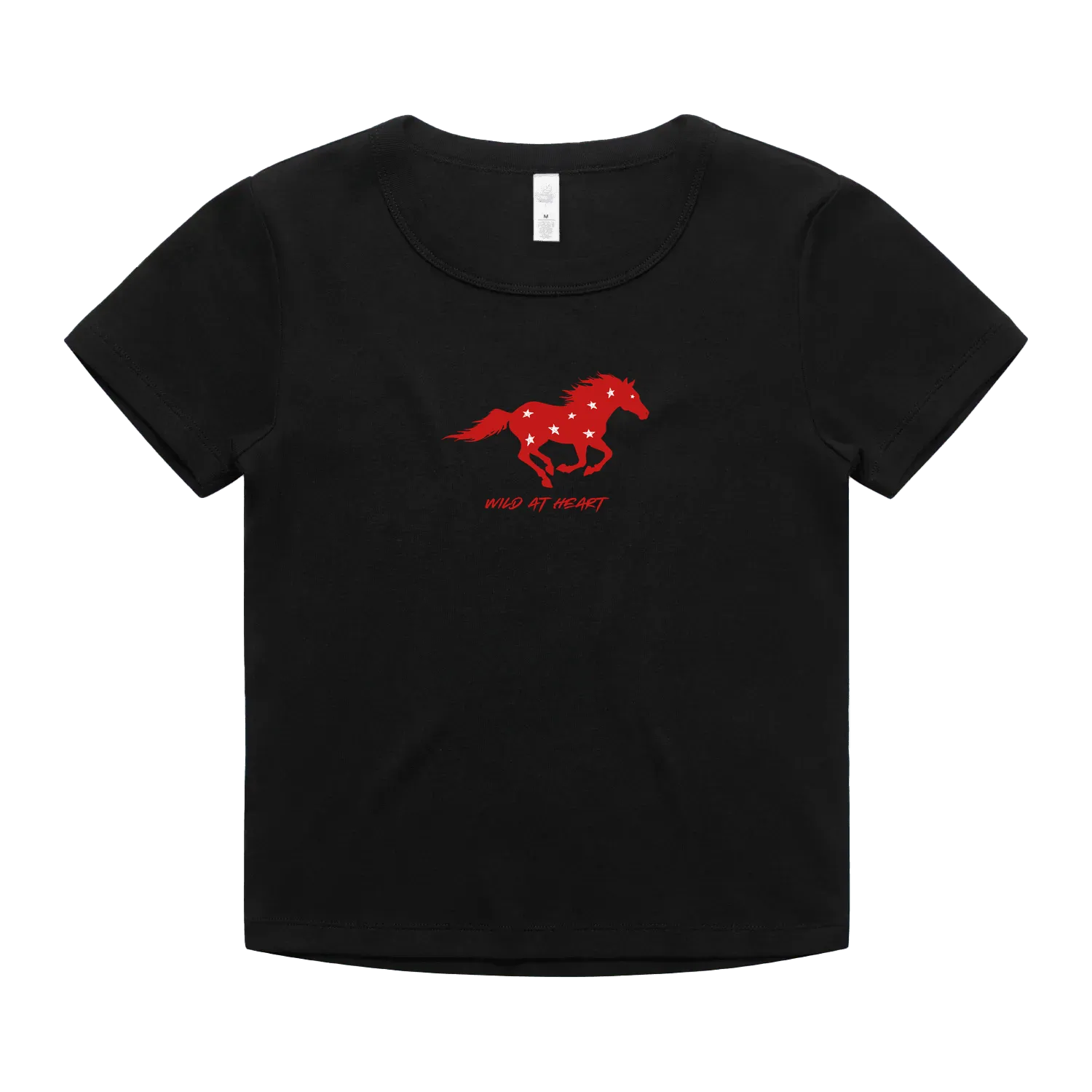 Black front flat lay