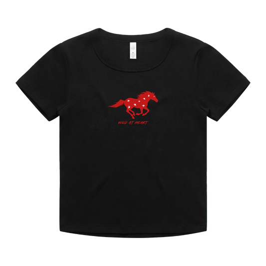 Black front flat lay