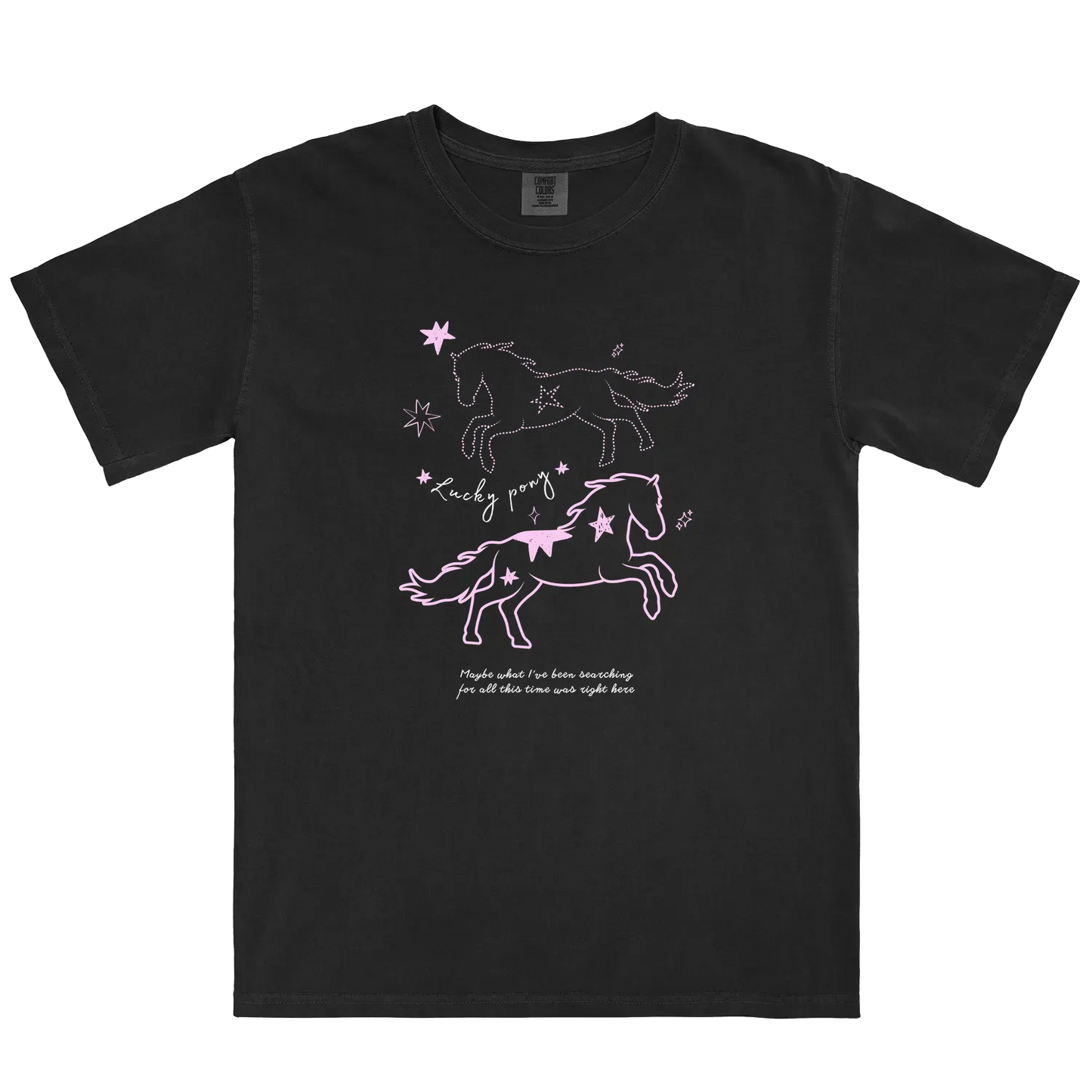 Black front flat lay