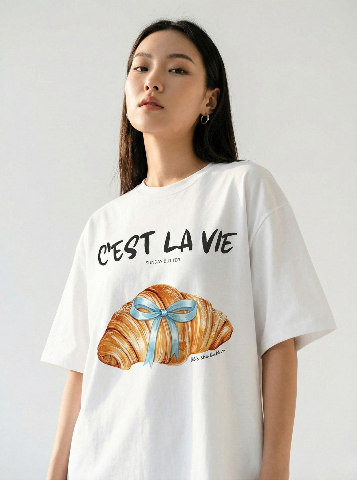 C'est La Vie Oversized Tee - Ink Edit