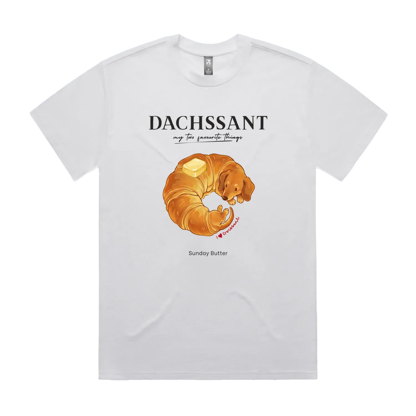 White front flat lay