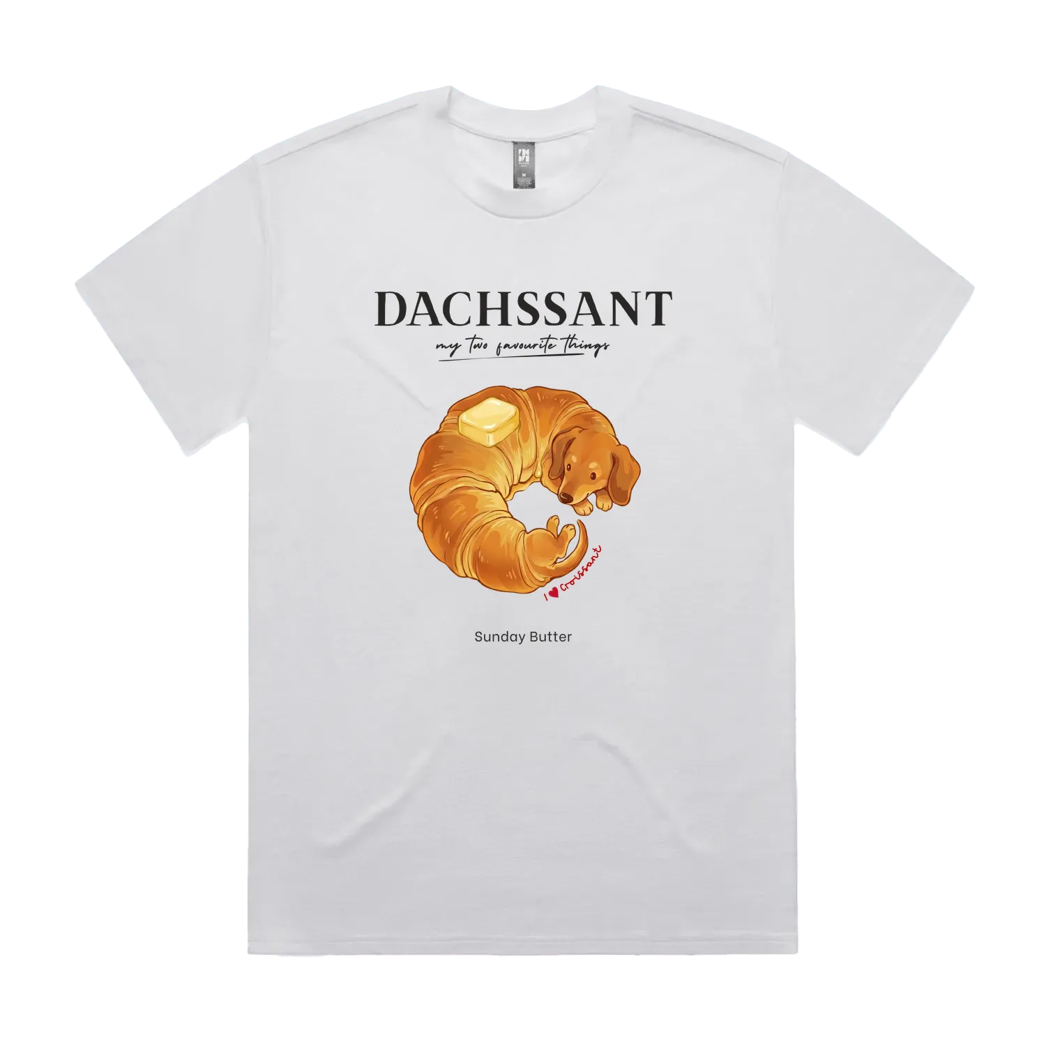 White front flat lay