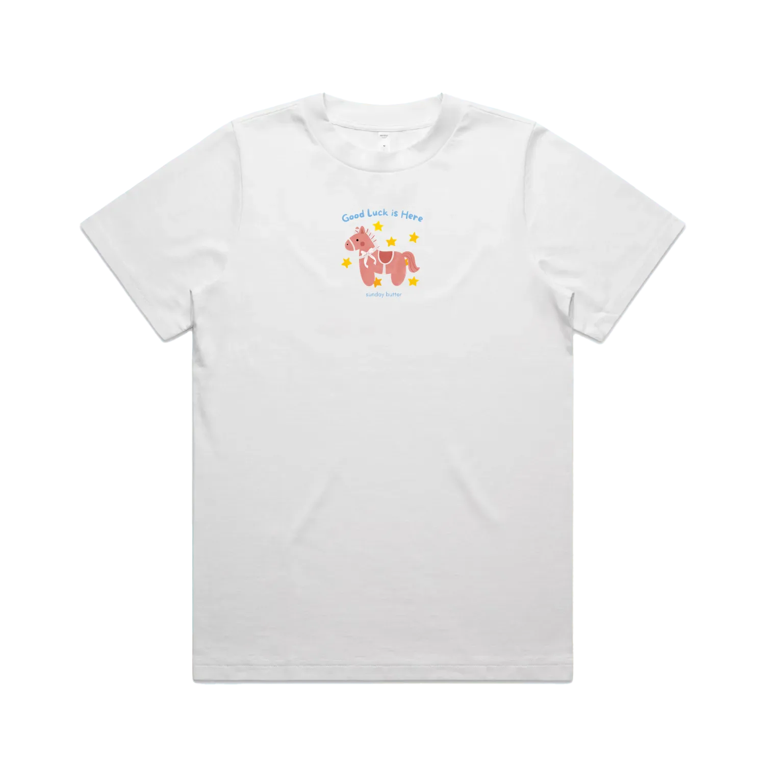 White front flat lay