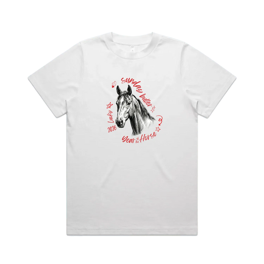 White front flat lay