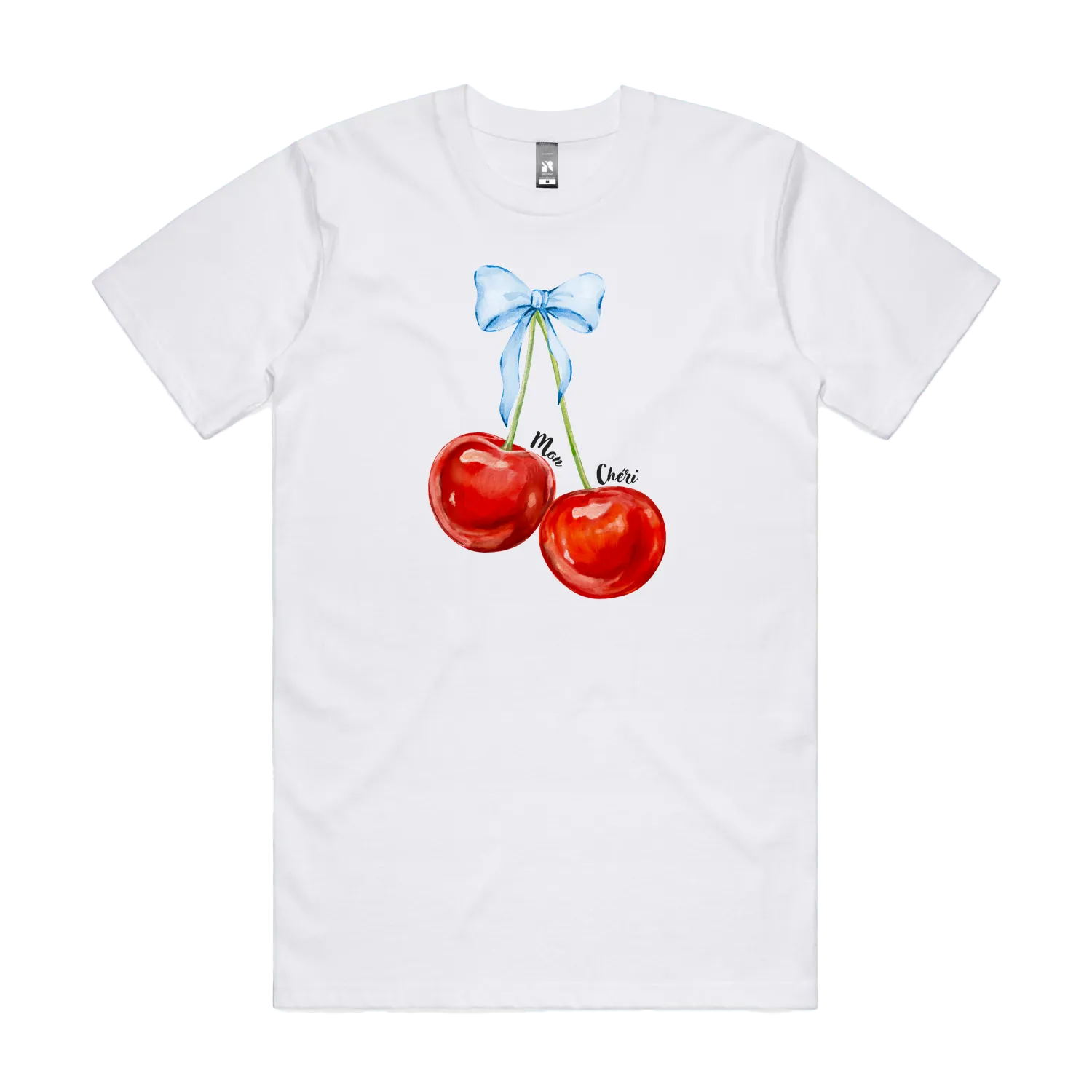 White front flat lay