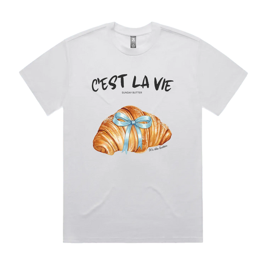 White front flat lay