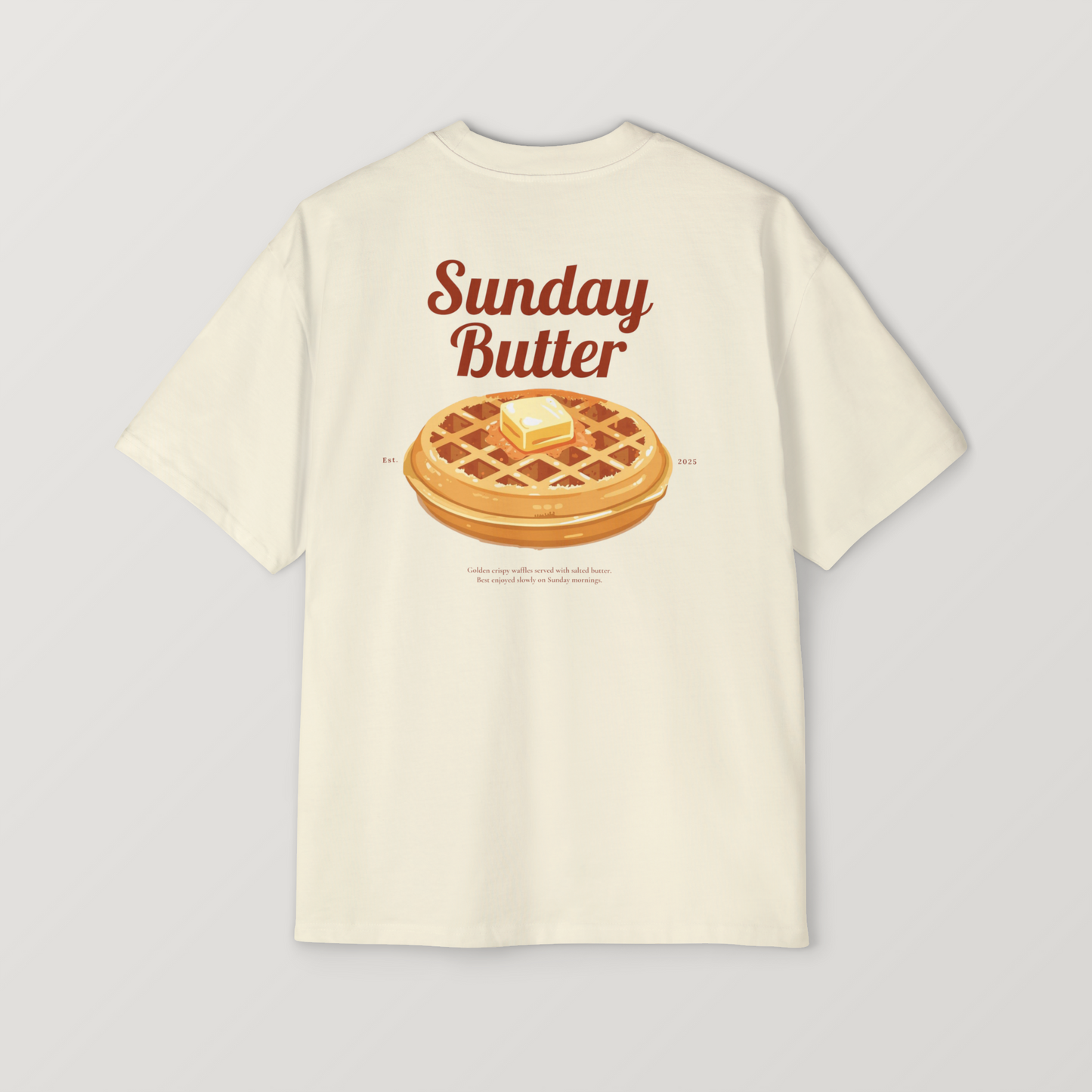 The Sunday Waffle Oversized Tee - Maple Edit