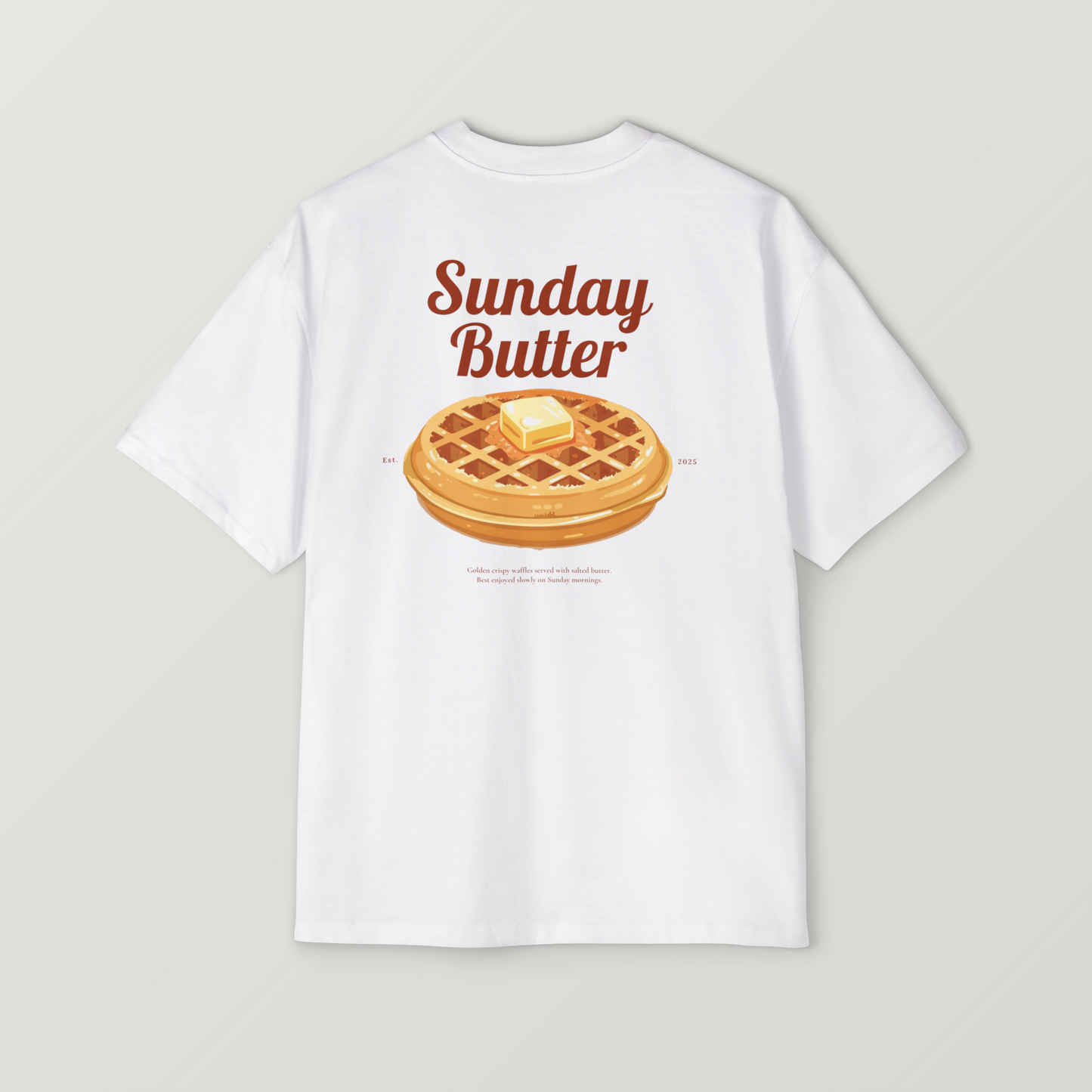 The Sunday Waffle Oversized Tee - Maple Edit